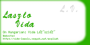 laszlo vida business card